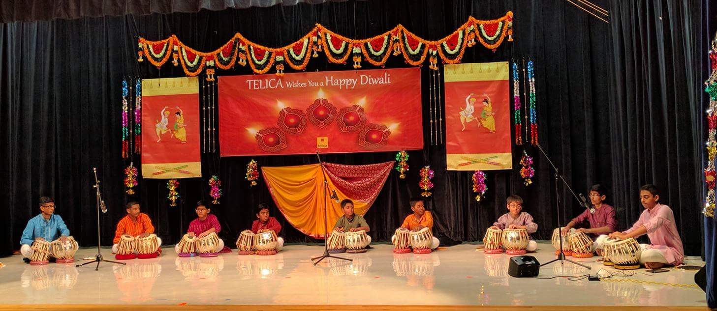 Tabla students perform at Telica Diwali Festival